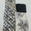 Georgette Printed Suit with Heavy Lace Work - Image 2