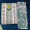 Mercerised Cotton Suit  with Printed Chiffon Dupatta - Image 2