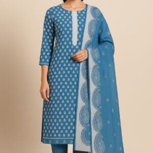 Cotton Printed Suit