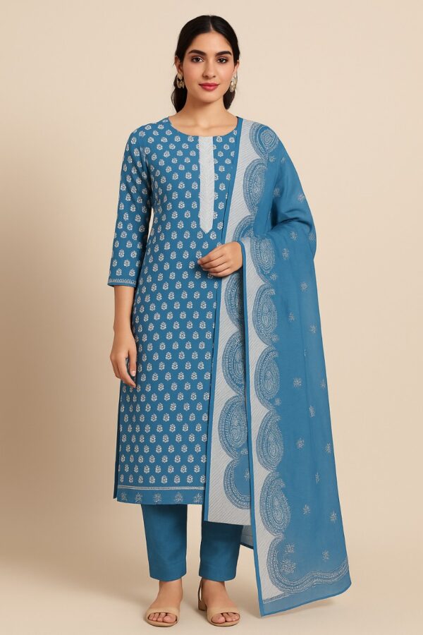 Cotton Printed Suit