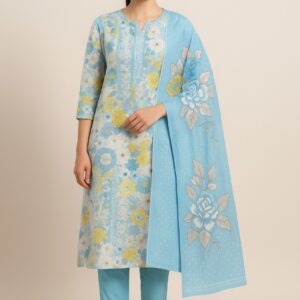 Pure Cotton Printed Suit