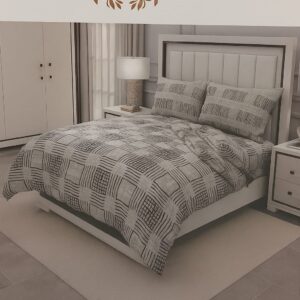 Bella Casa Check & Stripe Double Bed Sheet