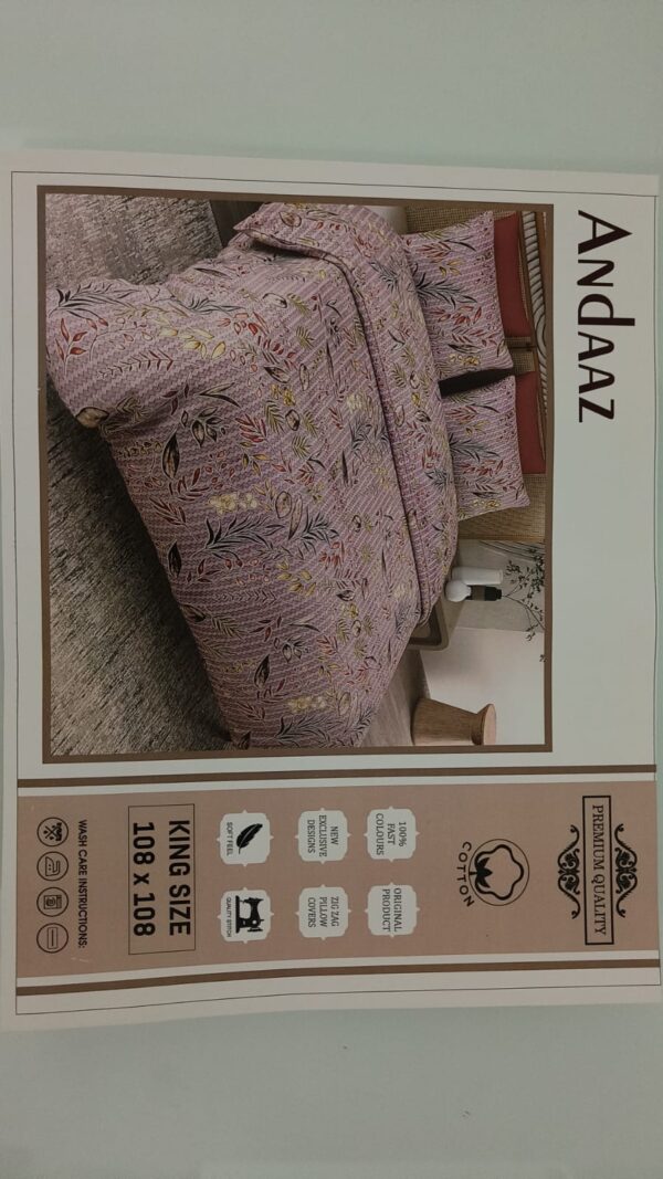 Andaaz  Cotton King Size Bedsheet