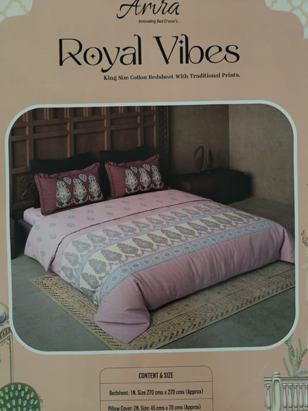 Royal Vibes Cotton Bedsheet