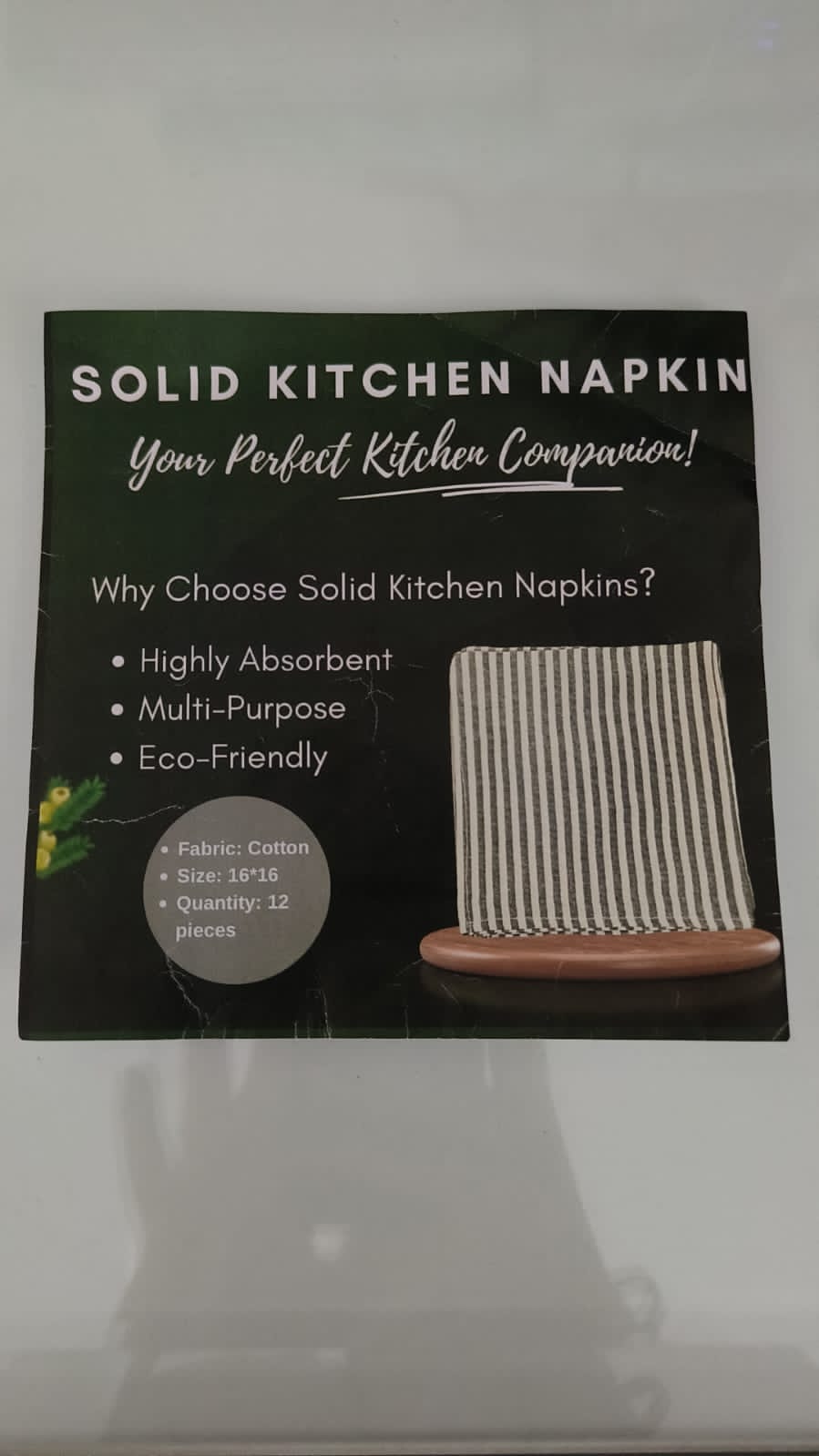 Solid Kitchen Napkin - Image 3