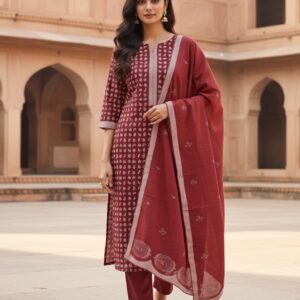 Printed Cotton suit