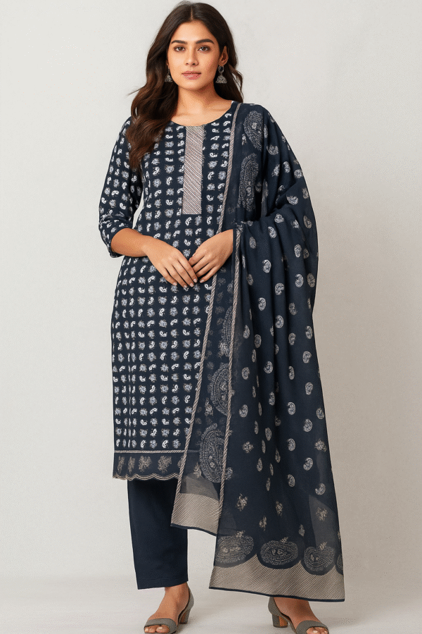 Cotton Printed Suit