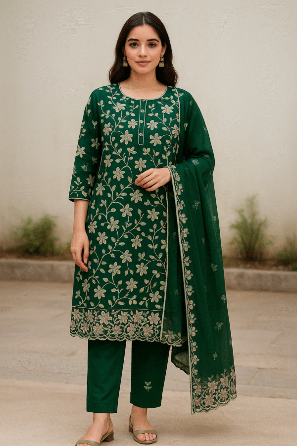 Georgette Embroidered suit
