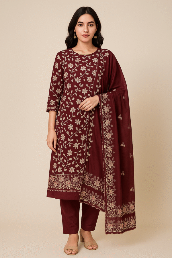 Georgette Embroidered Suit