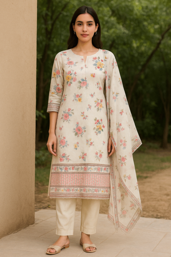 Floral Cotton Suit