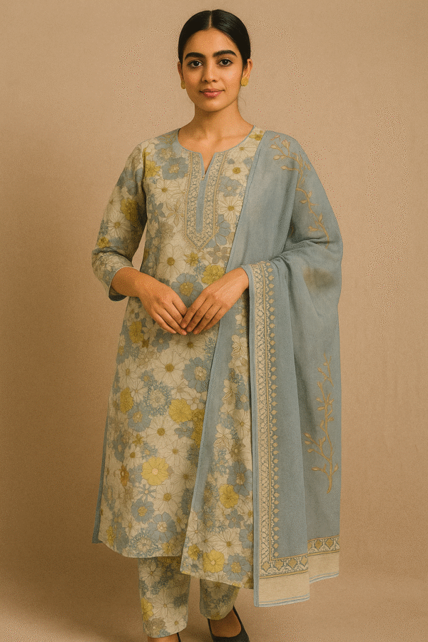 Pure Cotton Printed Suit
