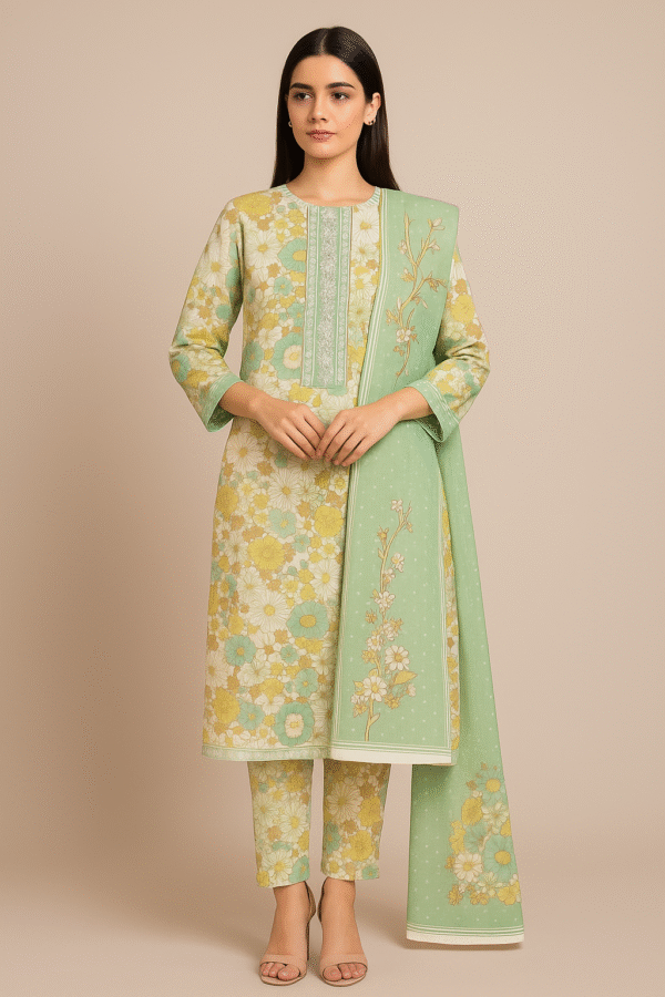 Pure Cotton Printed Suit