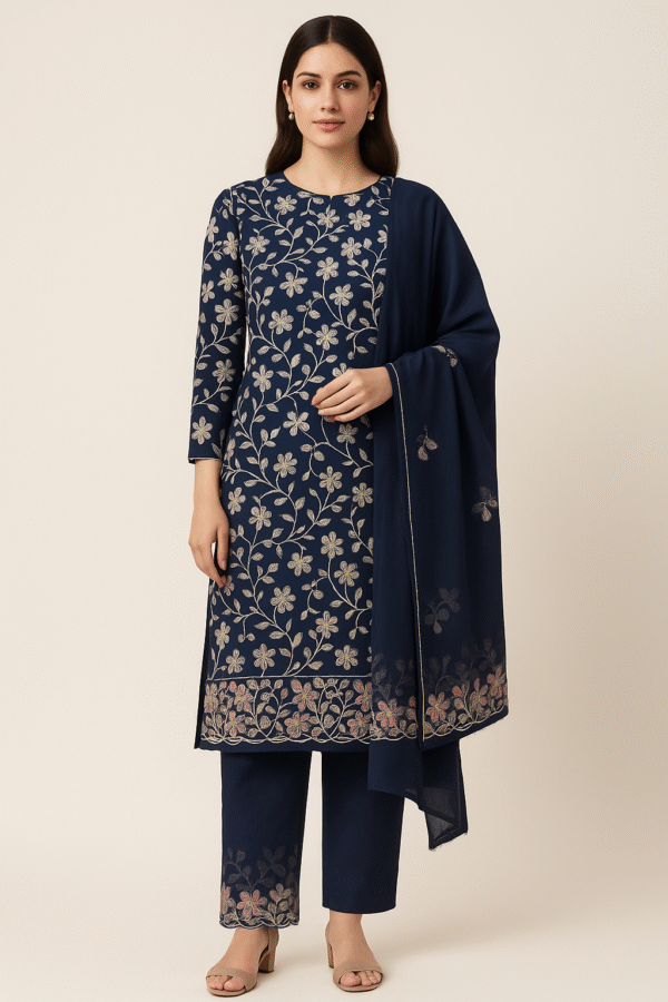 Georgette Embroidered Suit
