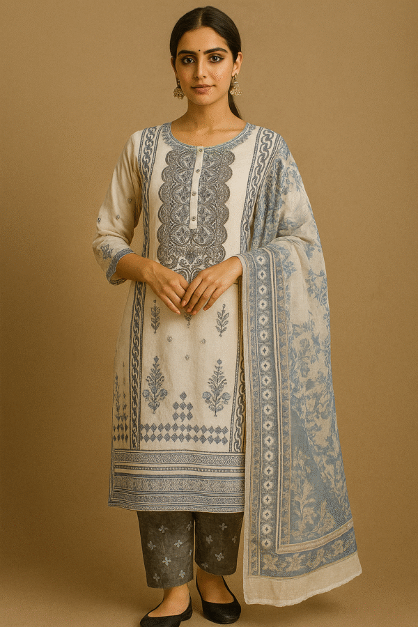 Mercerised Cotton Suit