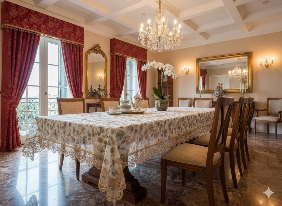 Elegant Dining Table Cover