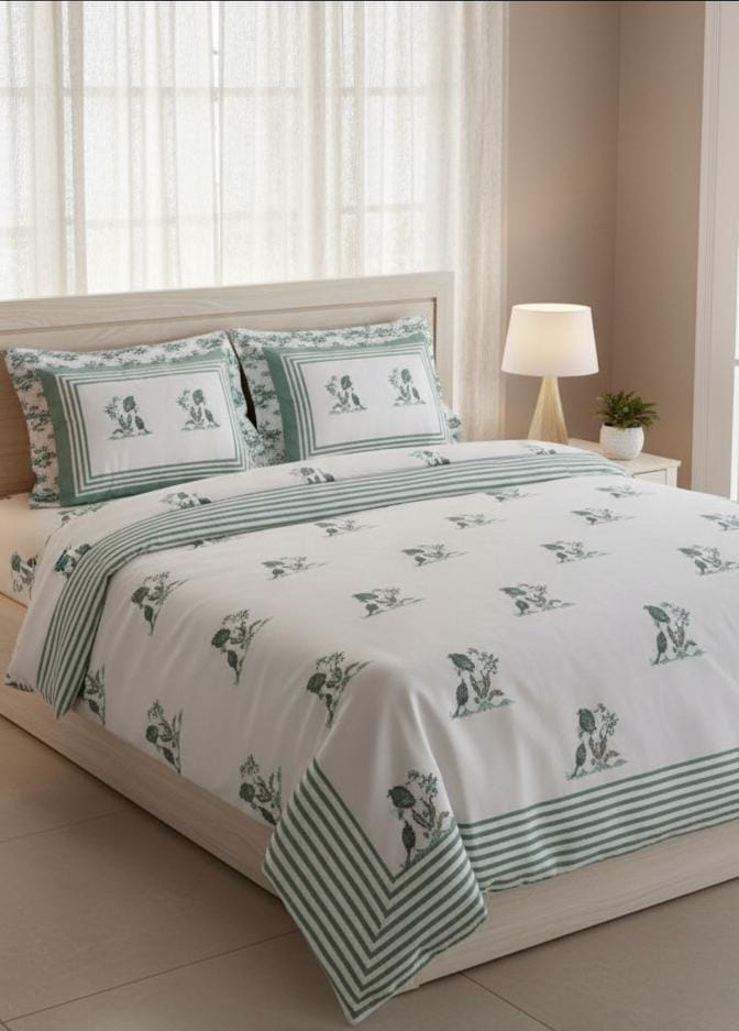 Kaveri Pastel Cotton Bedsheet