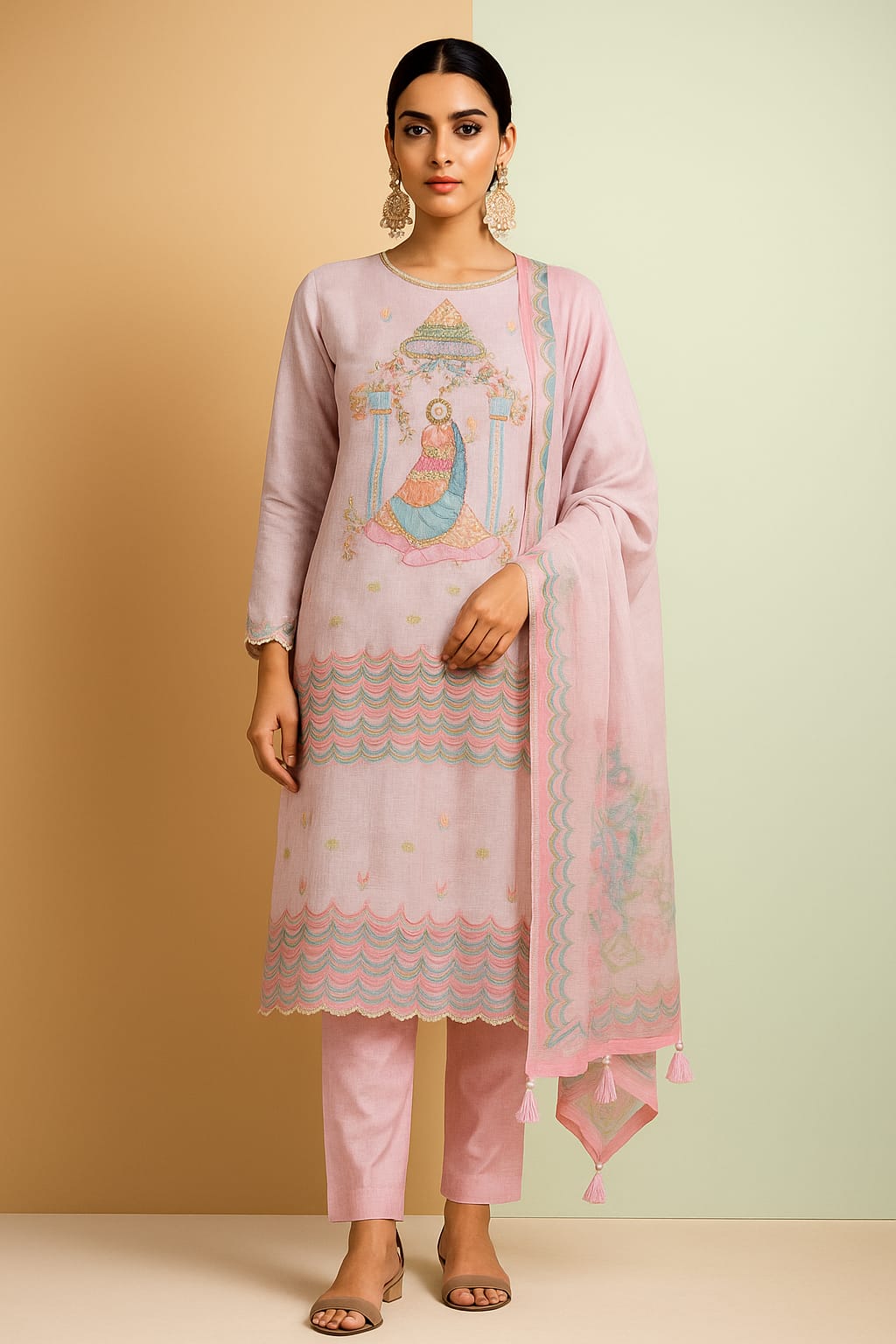 Elegant Cota Doriya Suit