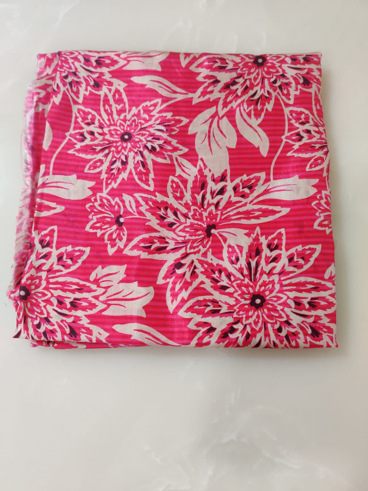Coral Bloom Pure Muslin Suit - Image 2