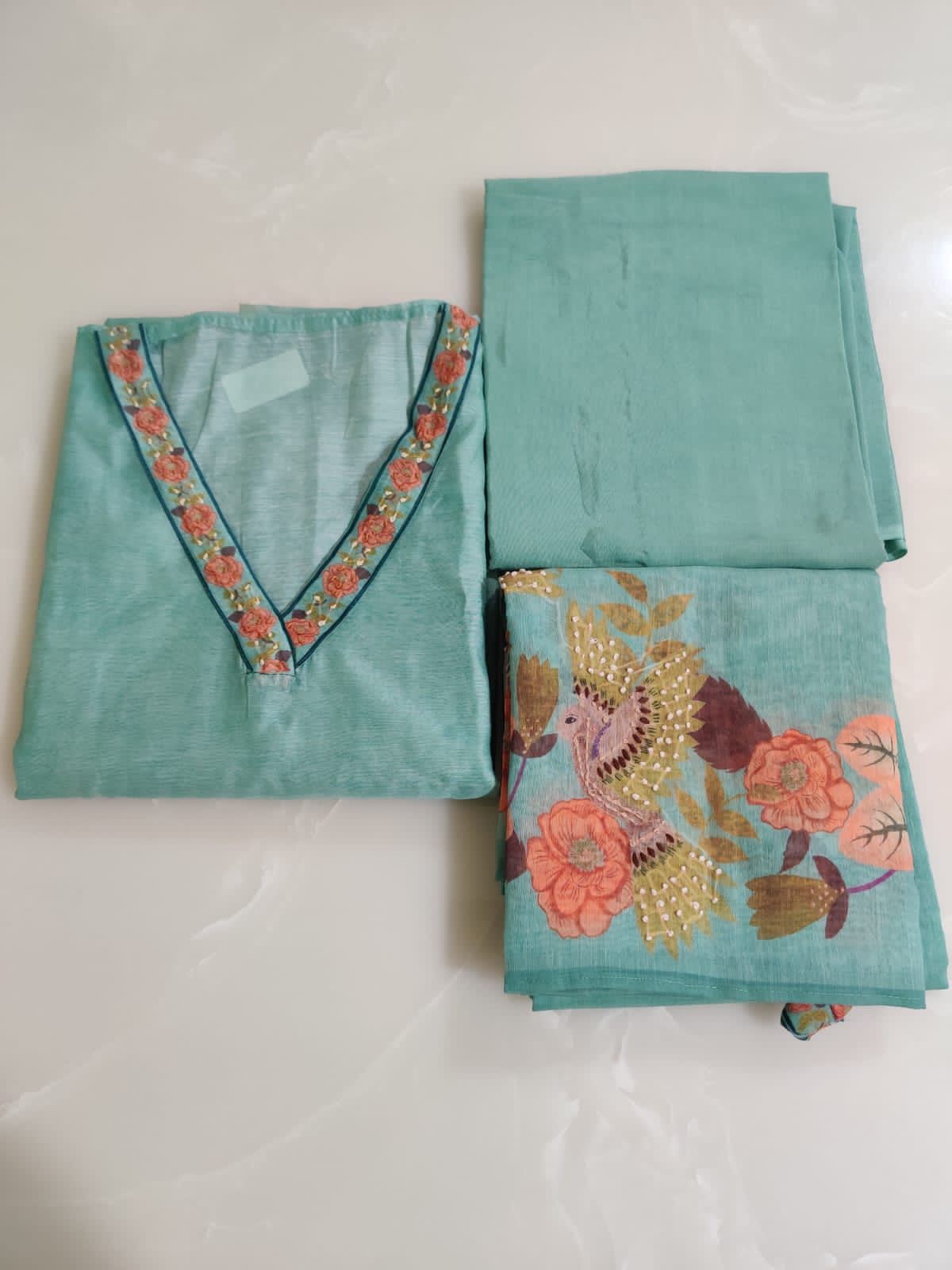 Regal Maheshwari Handloom Suit - Image 2