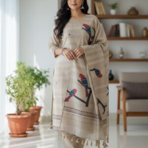 Timeless Jamdani Handloom Suit
