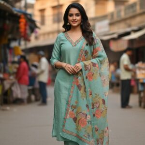 Regal Maheshwari Handloom Suit