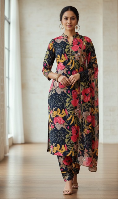Rayon Cotton Suit Fabric