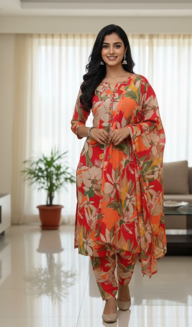 Rayon Cotton Suit Fabric