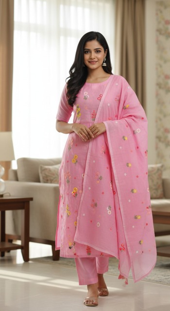 Ethereal Pure Mal Chanderi Suit