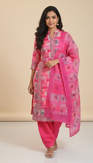 Musleen Cotton Suit
