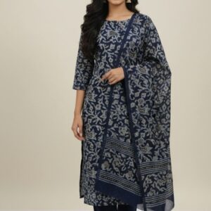 Self Rayon Cotton Suit