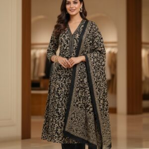 Classic Self Rayon Cotton Suit