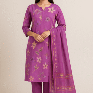 Floral Musleen Cotton Suit
