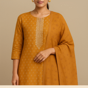 Mustard Musleen Elegance Suit