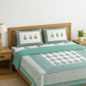 Jaipuri Cotton Double Bed Sheet