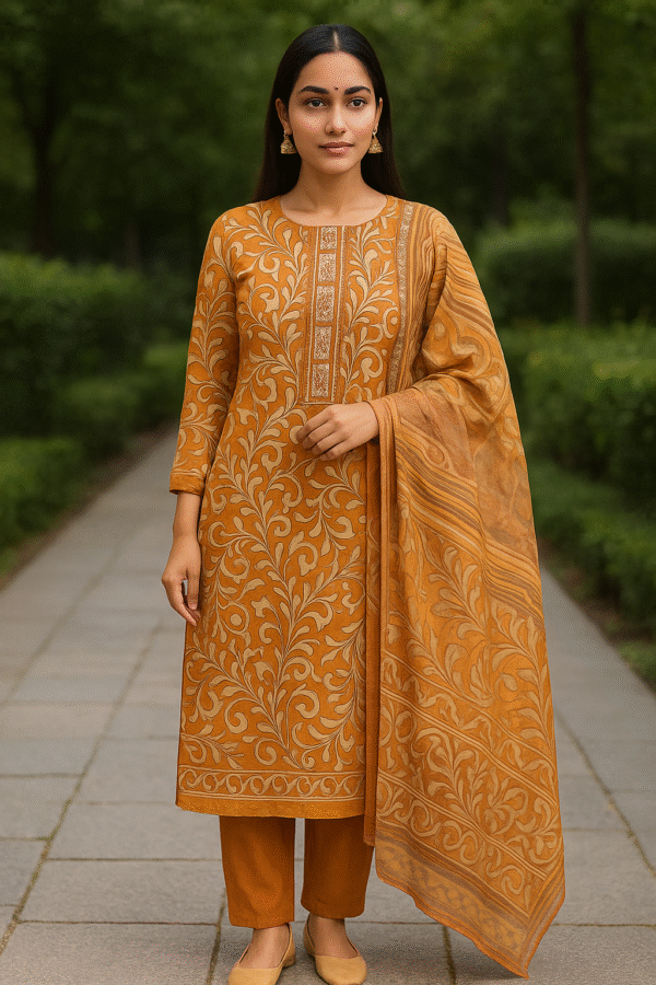 Elegant Musleen Cotton Suit
