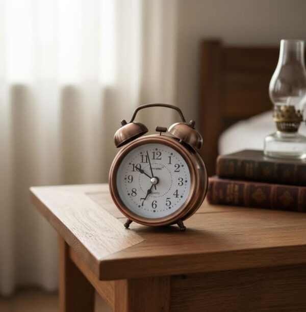 Copper Table Alarm Clock