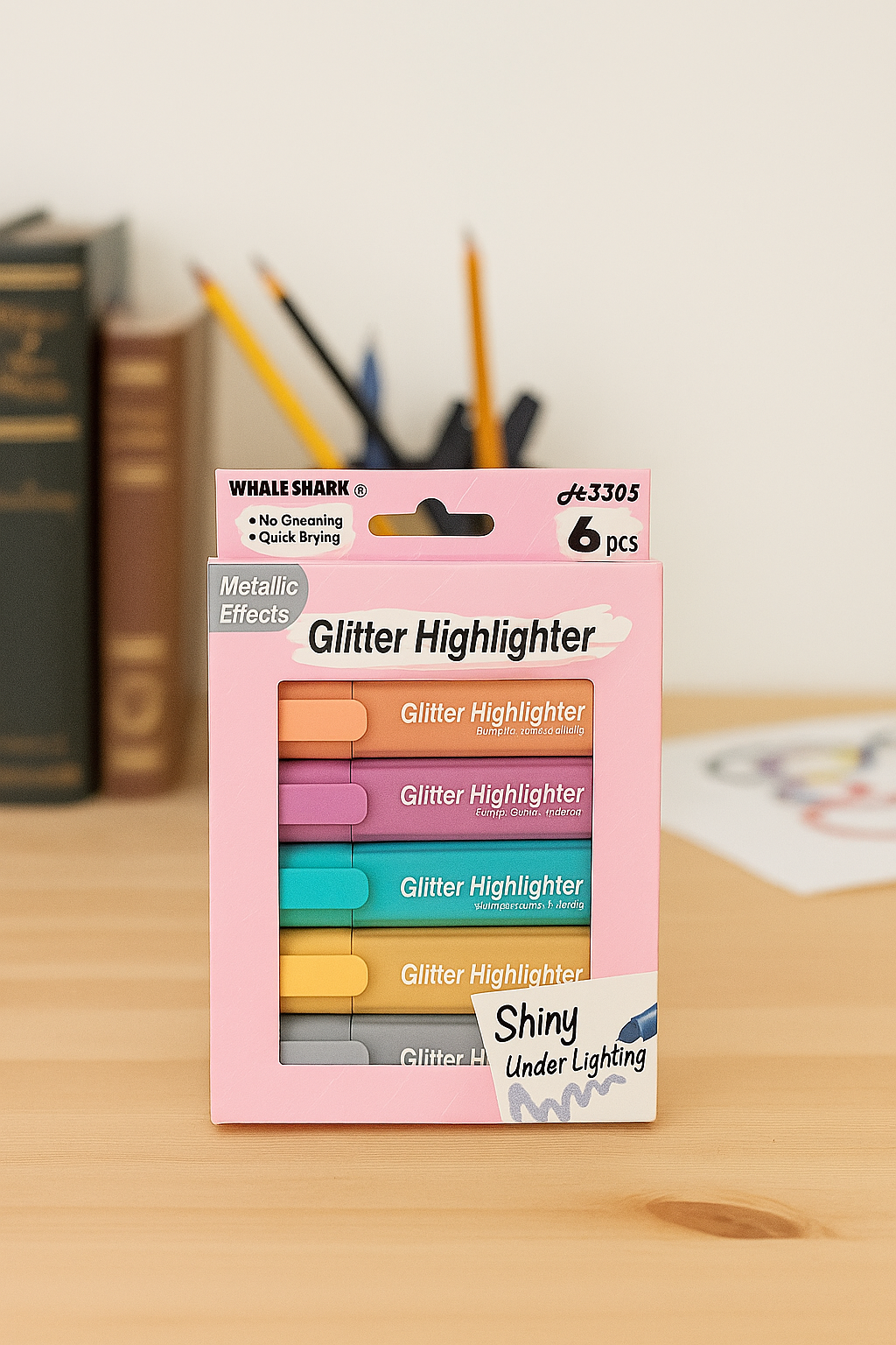 Glitter Highlighter Pens