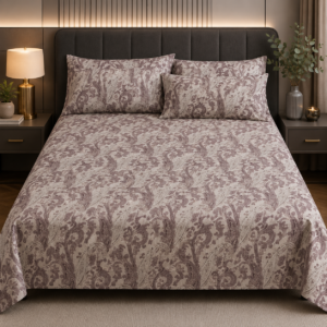 Printed 3 pc bedsheet set
