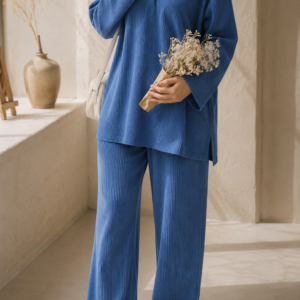 Azure Breeze Ribbed Cord Set