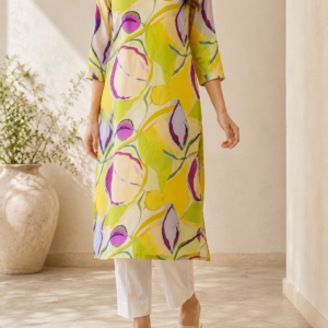 Lemon Blossom Designer Kurti