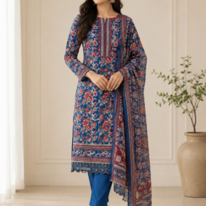 Royal Bloom Printed Suit