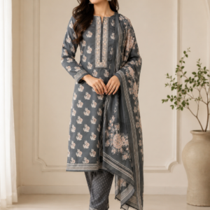 Noir Bloom Embroidered Suit