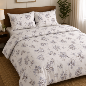Ivory Blossom Floral Bedsheet