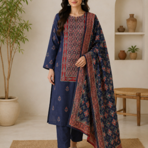Maheshwari Kantha Heritage Suit