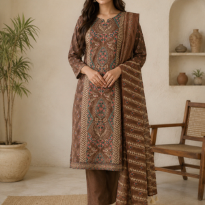 Maheshwari Kantha Unstitched Suit